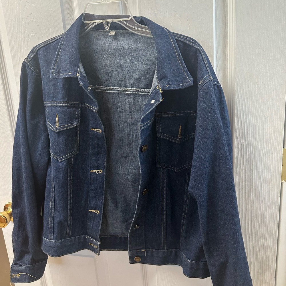 Dark Indigo Denim Jacket - Classic Jean Jacket